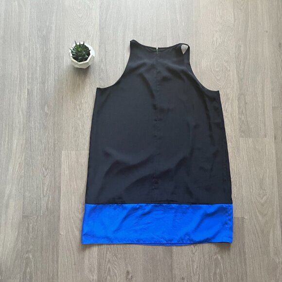 Smart Set Sleeveless Mini Dress with Cobalt Blue Hem - Picture 9 of 9